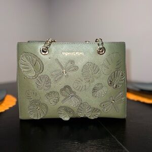 Michael Kors Dragonfly Susannah Leather Tote Bag